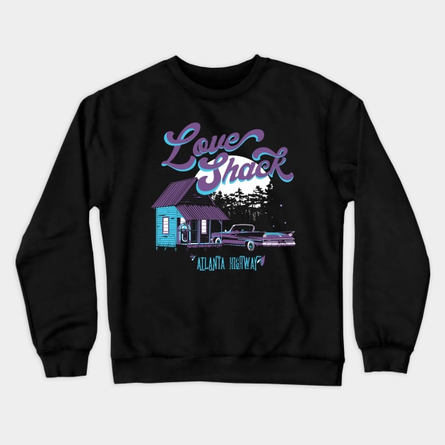 Love Shack Crewneck Sweatshirt by stevethomasart